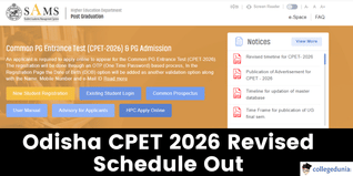 Odisha CPET 2026 Revised Schedule Out @pg.samsodisha.gov.in; Check Important Dates Here